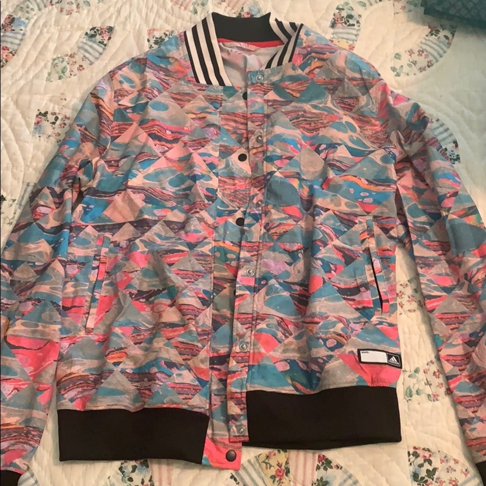 Bright Adidas vintage style windbreaker